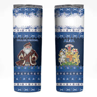 Scotland Christmas Skinny Tumbler Scottish Santa Claus - Wonder Print Shop