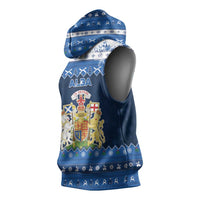 Scotland Christmas Sleeveless Hoodie Scottish Santa Claus - Wonder Print Shop