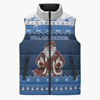Scotland Christmas Sleeveless Puffer Jacket Scottish Santa Claus - Wonder Print Shop