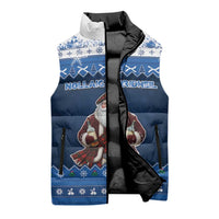 Scotland Christmas Sleeveless Puffer Jacket Scottish Santa Claus - Wonder Print Shop