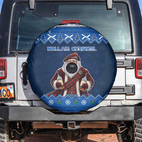 Scotland Christmas Spare Tire Cover Scottish Santa Claus - Wonder Print Shop
