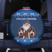 Scotland Christmas Spare Tire Cover Scottish Santa Claus - Wonder Print Shop