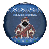 Scotland Christmas Spare Tire Cover Scottish Santa Claus - Wonder Print Shop