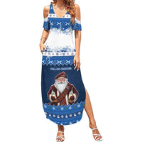 Scotland Christmas Summer Maxi Dress Scottish Santa Claus - Wonder Print Shop
