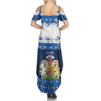 Scotland Christmas Summer Maxi Dress Scottish Santa Claus - Wonder Print Shop
