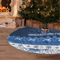 Scotland Christmas Tree Skirt Scottish Santa Claus - Wonder Print Shop