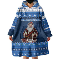 Scotland Christmas Wearable Blanket Hoodie Scottish Santa Claus - Wonder Print Shop