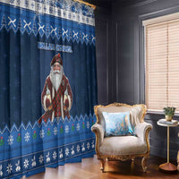 Scotland Christmas Window Curtain Scottish Santa Claus - Wonder Print Shop