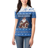 Scotland Christmas Women Polo Shirt Scottish Santa Claus - Wonder Print Shop