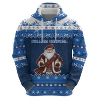 Scotland Christmas Zip Hoodie Scottish Santa Claus - Wonder Print Shop