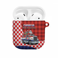 Croatia Christmas AirPods Case Santa Claus Drives Home With Gifts - Wonder Print Shop