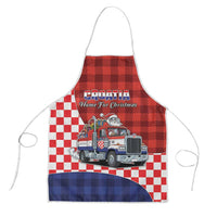 Croatia Christmas Apron Santa Claus Drives Home With Gifts - Wonder Print Shop