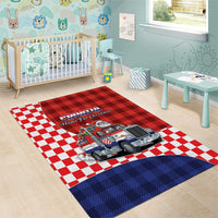 Croatia Christmas Area Rug Santa Claus Drives Home With Gifts - Wonder Print Shop