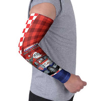 Croatia Christmas Arm Sleeves Santa Claus Drives Home With Gifts - Wonder Print Shop