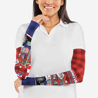 Croatia Christmas Arm Sleeves Santa Claus Drives Home With Gifts - Wonder Print Shop