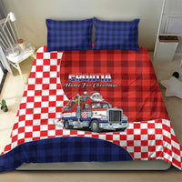 Croatia Christmas Bedding Set Santa Claus Drives Home With Gifts - Wonder Print Shop