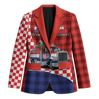 Croatia Christmas Blazer Santa Claus Drives Home With Gifts - Wonder Print Shop