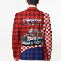 Croatia Christmas Blazer Santa Claus Drives Home With Gifts - Wonder Print Shop