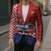 Croatia Christmas Blazer Santa Claus Drives Home With Gifts - Wonder Print Shop