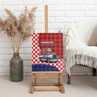 Croatia Christmas Canvas Wall Art Santa Claus Drives Home With Gifts - Wonder Print Shop