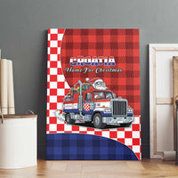 Croatia Christmas Canvas Wall Art Santa Claus Drives Home With Gifts - Wonder Print Shop