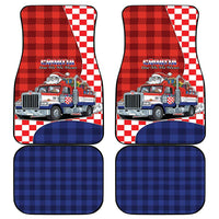 Croatia Christmas Car Mats Santa Claus Drives Home With Gifts - Wonder Print Shop