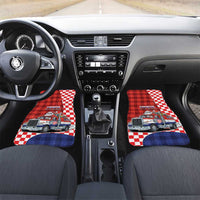 Croatia Christmas Car Mats Santa Claus Drives Home With Gifts - Wonder Print Shop