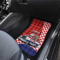Croatia Christmas Car Mats Santa Claus Drives Home With Gifts - Wonder Print Shop