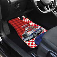 Croatia Christmas Car Mats Santa Claus Drives Home With Gifts - Wonder Print Shop