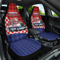 Croatia Christmas Car Seat Cover Santa Claus Drives Home With Gifts - Wonder Print Shop