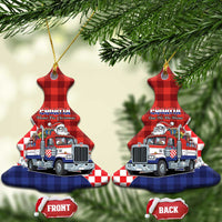 Croatia Christmas Ceramic Ornament Santa Claus Drives Home With Gifts - Wonder Print Shop