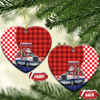 Croatia Christmas Ceramic Ornament Santa Claus Drives Home With Gifts - Wonder Print Shop