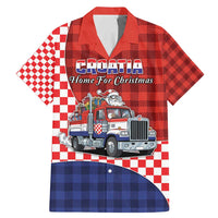 Croatia Christmas Family Matching Mermaid Dress and Hawaiian Shirt Santa Claus Drives Home With Gifts - Wonder Print Shop