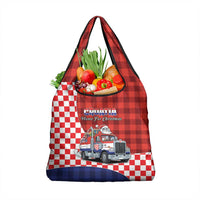 Croatia Christmas Grocery Bag Santa Claus Drives Home With Gifts - undefined