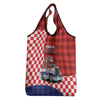 Croatia Christmas Grocery Bag Santa Claus Drives Home With Gifts - undefined