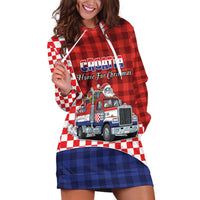 Croatia Christmas Hoodie Dress Santa Claus Drives Home With Gifts - Wonder Print Shop