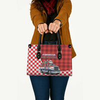 Croatia Christmas Leather Bag Santa Claus Drives Home With Gifts - Wonder Print Shop