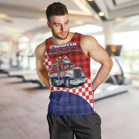 Croatia Christmas Men Tank Top Santa Claus Drives Home With Gifts - Wonder Print Shop