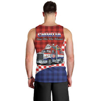 Croatia Christmas Men Tank Top Santa Claus Drives Home With Gifts - Wonder Print Shop
