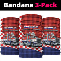 Croatia Christmas Neck Gaiter Santa Claus Drives Home With Gifts - Wonder Print Shop
