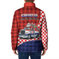 Croatia Christmas Padded Jacket Santa Claus Drives Home With Gifts - Wonder Print Shop