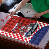 Croatia Christmas Puzzle Santa Claus Drives Home With Gifts - Wonder Print Shop