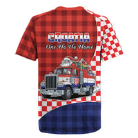 Croatia Christmas Rugby Jersey Santa Claus Drives Home With Gifts - Wonder Print Shop