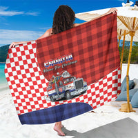 Croatia Christmas Sarong Santa Claus Drives Home With Gifts - Wonder Print Shop