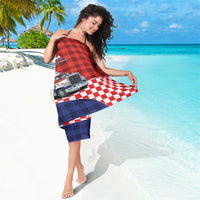 Croatia Christmas Sarong Santa Claus Drives Home With Gifts - Wonder Print Shop