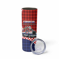 Croatia Christmas Skinny Tumbler Santa Claus Drives Home With Gifts - Wonder Print Shop