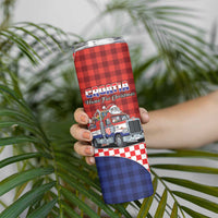 Croatia Christmas Skinny Tumbler Santa Claus Drives Home With Gifts - Wonder Print Shop