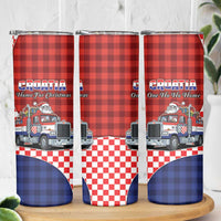 Croatia Christmas Skinny Tumbler Santa Claus Drives Home With Gifts - Wonder Print Shop