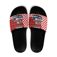Croatia Christmas Slide Sandals Santa Claus Drives Home With Gifts - Wonder Print Shop