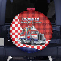Croatia Christmas Spare Tire Cover Santa Claus Drives Home With Gifts - Wonder Print Shop